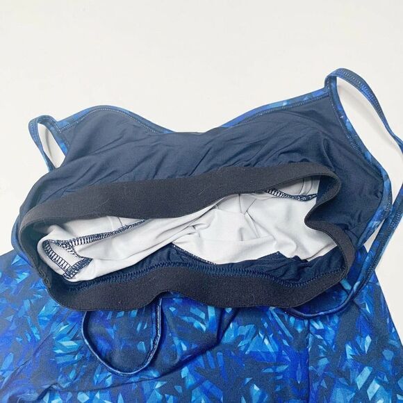 ALO Yoga Lure Long Bra Tank Top Kaleidoscope Print - Picture 9 of 9